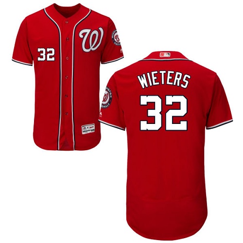 Nationals #32 Matt Wieters Red Flexbase Authentic Collection Stitched MLB Jersey